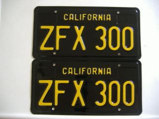 california license plate restoration service 1959 1969 