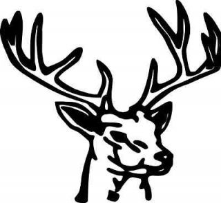 Buck Deer3 Decal Hunting Sticker Deer Rack For Car Camper Quad Truck 