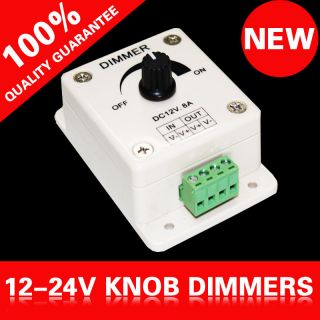 New 12V 8A Led Light Lighting Brightness Control Dimmer Control Knob 