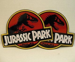 Newly listed JURASSIC PARK ~ 2 MAGNETIC CAR DOOR SIGNS Props Movie