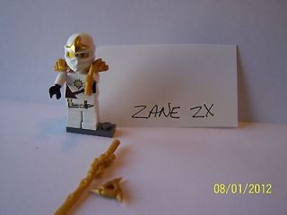 lego ninjago minifigure white zane zx with weapons armor time