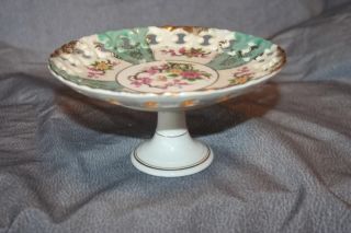 royal halsey china footed tidbit tray reticulated edge time left