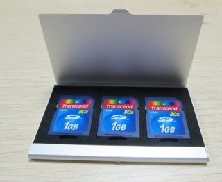   Aluminum box 6 in 1 memory card case SD/SDHC/MMC Card Cases Portable