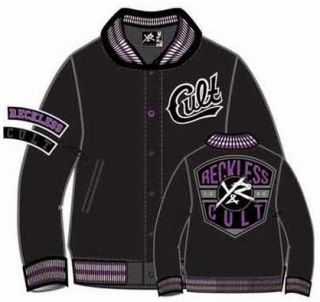 YOUNG & RECKLESS Freshman Jacket Black/Purple Mens Skateboard Jacket