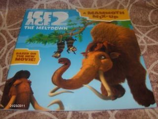 Ice Age 2 The Meltdown Dinosaur Movie Book Mammoth Mix Up Manny Ellie 