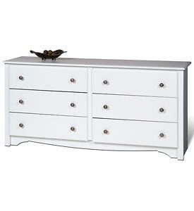 monterey six drawer dresser white  361 35