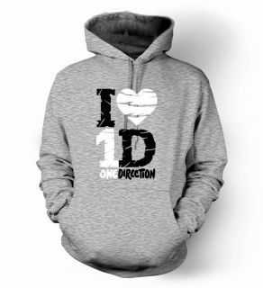 1D I Love One Direction fan Hoodie Liam Zayn heart hoody sweatshirts s 