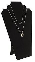   Necklace or Pendant Jewelry Display Stand 12 1/2 Black Velvet Holder