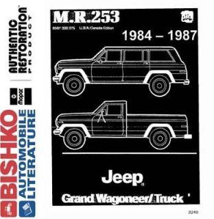 1984 1987 Jeep Grand Wagoneer Truck Shop Service Repair Manual CD OEM 