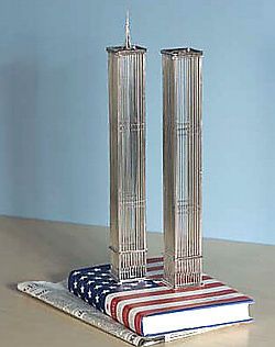 twin towers wire model souvenir from nyc online gift store
