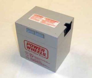 BRAND NEW 00801 0638 Battery 12 Volt Gray Genuine Power Wheels Fisher 