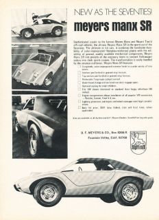 1970 meyers manx sr buggy classic advertisement ad time left