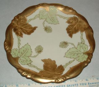 Vintage P&B Limoges France Gold Guilded Porclain/China Plate