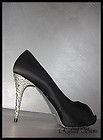 GIANMARCO LORENZI Women Shoes Pumps Heels Decollete 38 39 Black Luxury 