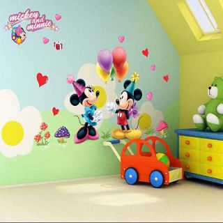   lovely Animals Mickey and Minnie Mouse Decor Decals Wall Sticker