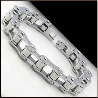 cool bike chain stainless steel link bracelet 8 25 new