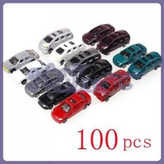 Lot 100pcs Assorted Color Painted Model Cars Toys Plastic