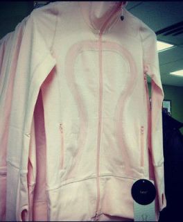 NWT Lululemon In Stride Jacket   size 8   Pretty Pink Tonka Stripe 