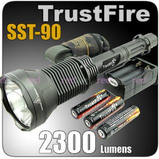 trustfire x6 2300 lumens sst 90 led flashlight torch k