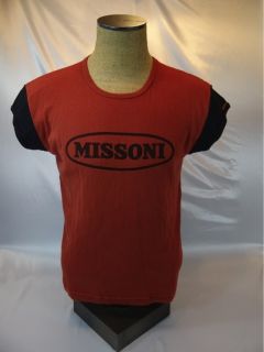 Sz XL Mens MISSONI Sleeveless Cotton Shirt Made in ITALY Vtg 80s 