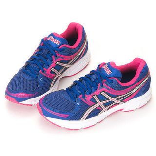 ASICS GEL CONTEND Womens Running Shoes Blue/ Pink +ASICS SOCKS GIFT # 