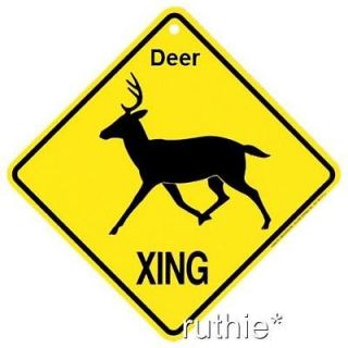 deer crossing xing sign new  7 30