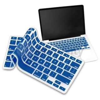 royal blue silicone keyboard cover skin shield for macbook pro