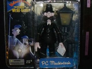 Wallace & Gromit PC MACKINTOSH Action Figure In Box FREE US Shipping