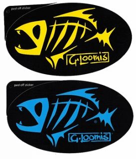 loomis fear no fish decal blue 