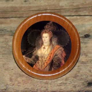 Rainbow portrait Tudor QUEEN ELIZABETH I Art Tie Tack or Ring or 