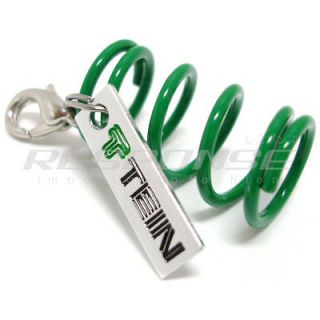 Tein S Tech Lowering Spring Clip On Key Chain Green JDM GENUINE 