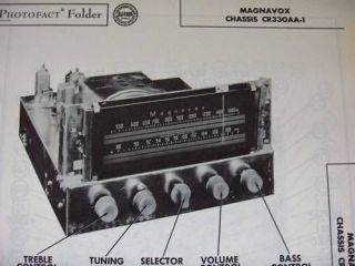magnavox cr 330aa 1 tuner receiver photofact 