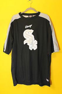 New Stitches MLB Chicago White Sox logo jersey shirt black mens M $50