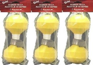 Three Lindy Highly Visible Bouy Marker Durable Material 60 Cord AC200