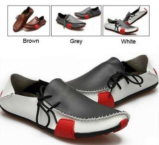 HOT 2012 Mens Casual Shoes Genuine Leather Driving Moccasins Slip On 
