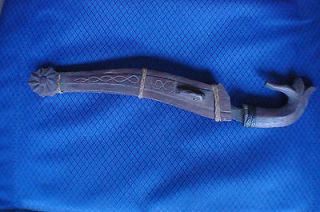 antique philippine filipino moro knife with scabbard returns not 