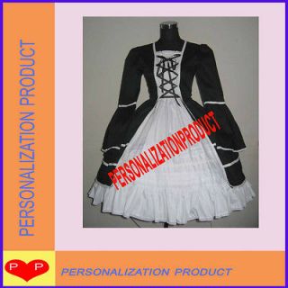 Gothic lolita Ball Gown Marie Antoinette Victorian Cosplay Knee Length 