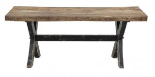 78 Rustic Dining Table solid reclaimed old vintage wood black 