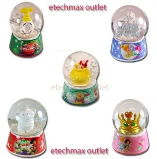 Disney characters 45mm Glass Snowglobe with printed base Princess 