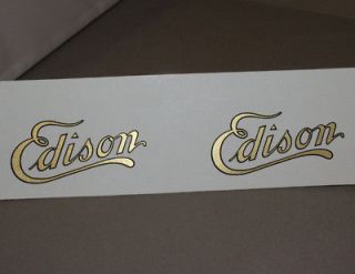 decal edison logo for cylinder phonograph cabinets from peru