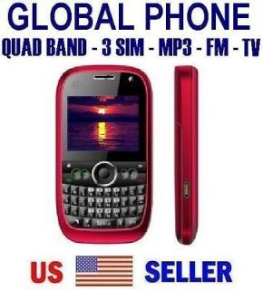 INTERNATIONAL UNLOCKED GSM Quad Band, World Cell Phones w/TV FM 