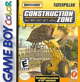 Matchbox Caterpillar Construction Zone Nintendo Game Boy Color, 1999 
