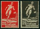 1928 IX Olympiade Amsterdam Dutch Olympics Vignette Set MNH 52380