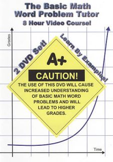 Jason Gibson Basic Math Word Problem   Tutor 8 Hour Course DVD, 2008 