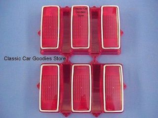 1969 Ford Mustang Tail Lights Lens (2) Brand New