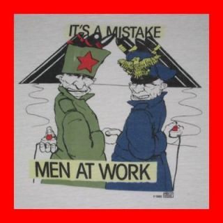 rare men at work 1983 vtg t shirt tour ronald
