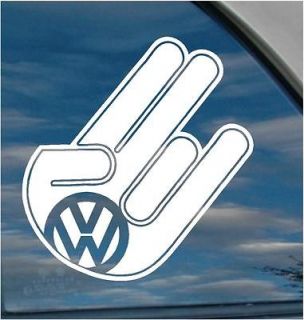 VW SHOCKER funny sexy decal sticker Volkswagen gti vr6 jetta golf mk3 