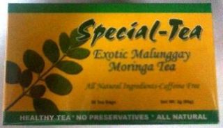 packs Special Tea   Malunggay (Moringa) Tea 30 bags Ea (60g)   FREE 