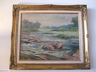 original earl north o c maumee river painting well listed