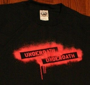 VINTAGE SALE $14 DELIVERED Underoath Heavy Metal Screamo T Shirt L